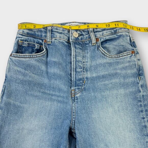 Reformation Cynthia High Rise Straight Jeans Size 26 - Picture 8 of 9